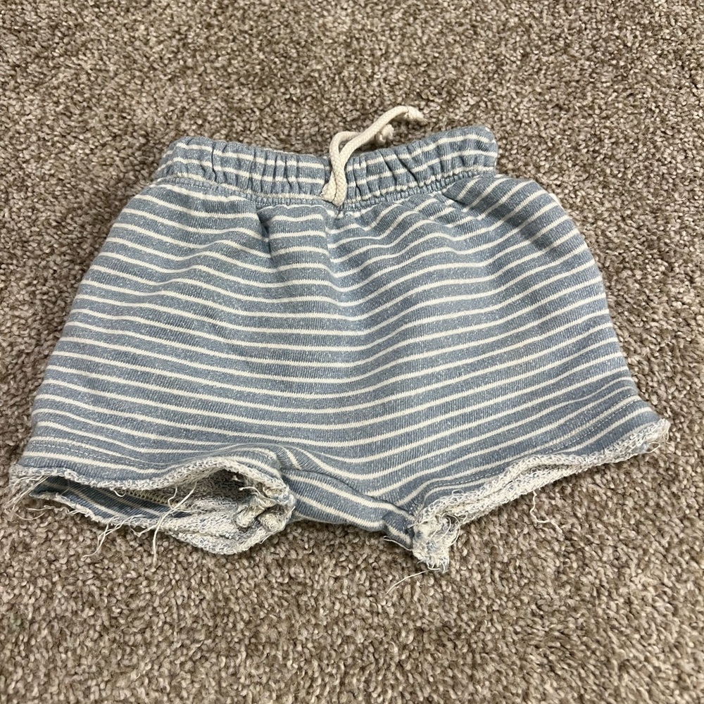 Childhood Clothing shorts 12-18 months blue stripe